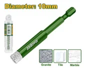 Паяное алмазное корончатое сверло 10 мм  JDKJ5K10 Jadever