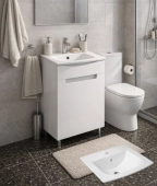 Шкаф под умывальник Morning Urban + умывальник Bari 50, 1 дверь