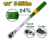 Динамометрический ключ 1/4" 5-25Nm  JDWQ5D02 Jadever