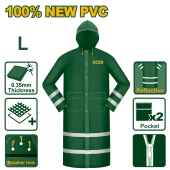 Плащ-дождевик со светоотражающими полосами, размер L; Jadever