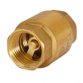 Обратный клапан с латунной пластиной HYDRO-S ECO, FF - 3/4"
