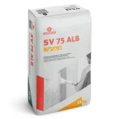 Штукатурная цементная смесь SV-75, цвет - белый, влагостойкая, 25кг/меш, Supraten 