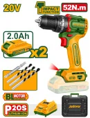 Компактная бесщеточная аккумуляторная ударная дрель 20V JDCDP5281 JDCDP5281