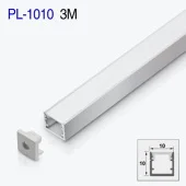 Накладной LED профиль PL-1010 3m 10*10mm алюминиевый PANLIGHT