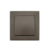 Выключатель одноклавишный проходной 10 A 220 - 240 В Графитовый Elmos