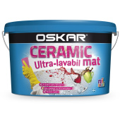 Ультра Моющаяся Краска OSKAR Ceramic 2,5L, цвет Белый, Матовая