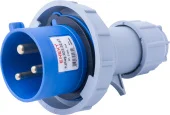 Силовая вилка переносная e.plug.023.32.67, 3п., 230В, 32А, IP 67