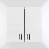 Выключатель 2P+LED 10A белый CANDELA Mutlusan