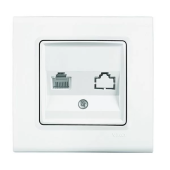 Розетка телефонная одинарная RJ11 Linnera Viko by Panasonic. Белый