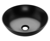 Раковина Invena DOKOS, накладная, 39,5 см, полуматовая, черная