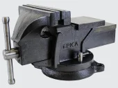 Тиски слесарные 25см с бойком, поворотные, настольные, EP-50271, Epica Star