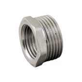 Переходник - футорка латунный никелированный MF 1/2"x3/8"