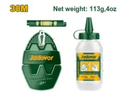 Шнур разметочный 30м + мел + пузырьковый уровень; Jadever