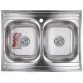 Кухонная мойка Zerix Z8060B-08-180MD DOUBLE