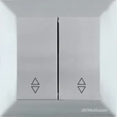 Выключатель проходной 2P 10A серый CANDELA Mutlusan