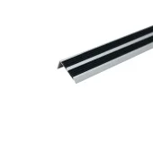 P7, Алюминиевый угол с противоскользящими резиновыми вставками, 3 м Silver Matt