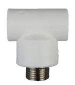 Тройник ППР переходной d32х3/4'Нх32 белый. EMIRPLAST