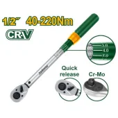 Ключ торцевой динаметрический с храповым механизмом 1/2"/425мм - 40-220Nm; JDWQ1D12 Jadever