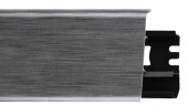 Плинтус гибкий ПВХ алюминий мягкая кромка P17 Arbiton Indo