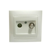 Двойная розетка ТВ/SAT Elmos jasmin 10 A 230 В белый