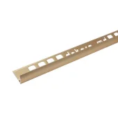 Z10, Алюм. профиль для керам. плитки 10 мм, наружн., 2.5 м, Золотой матовый