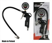 Пистолет для подкачки колес с цифровым манометром, LCD, 0.8mPa, 44см, YATO YT-23702