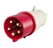 Вилка переносная 015 3P+PE+N 16A 380V IP44 TDM
