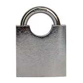 Замок навесной b70мм защищенная дужка d10мм нержавеющая сталь А3, 3 ключа