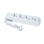 Удлинитель 4 розетки  2P+E 5m KONZA 4000-5