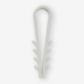 Дюбель-хомут «Елочка» круглый Ø 6 белый