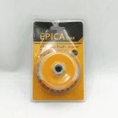 Щетка проволочная плетеная конус для УШМ Ø100 мм M14, Epica Star