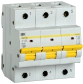 Автоматический выключатель ВА47-150 3P C 125А 15кА IEK