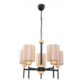 Люстра ZEMHERI 5*E27 Черная Lumina LED