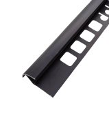 ZB10, Алюминиевый  профиль для керамической плитки 10 мм, наружный, 2.5 м Black Matt