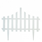 Декоративное ограждение "Заборчик" (набор 4шт - длина 2,6 м) 114042 - белый, зеленый