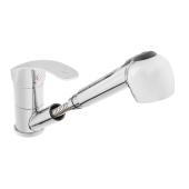 Смеситель для кухни с выдвижным носиком NEA, chrom, Invena, Польша