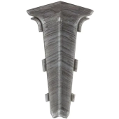 Внутренний соединительный угол для плинтусов P17, Алюминий Тёмный, Arbiton