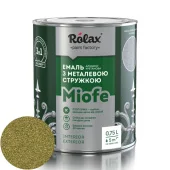Срок Эмаль Алкидно-уретановая с металлической стружкой MIOFE, Золото, ROLAX 0.75L