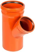 Тройник канализационный ПП Turplast-Bis. д 160 х 110 мм. 45 градусов. Оранж