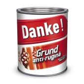 Грунтовка антиржавчина DANKE Grund 0.7л; Цвет: Серый