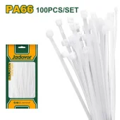 Стяжки нейлоновые для кабелей; 150*2,5мм; белые; упаковка 100шт; JDTE315025 Jadever