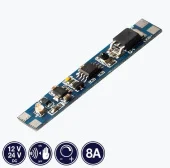 Микровыключатель сенсорный безконтактный диммируемый для профилей и светодиодной ленты LED 12-24V DC 8A IP20