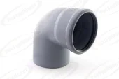 Отвод внутренней канализации ПП (PP) Ø110/87° серый RTP