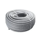 Труба гофрированная d16mm 750N с протяжкой 100м cерая Mutlusan