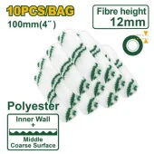 Валики сменные, полиэстер, ворс-12мм, ширина - 100мм (упаковка - 10шт); Jadever