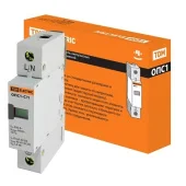 Ограничитель импульсных  перенапряжений  ОПС1-C 1P In=20kA Un=400V Im=40kA IEK