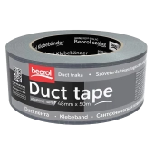 Лента клейкая армированная 48мм 50м серый прочное склеивание Duct tape Beorol TT50