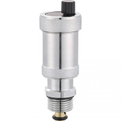 Автоматический воздухоотводчик с обратным клапаном, никелированный - 1/2"