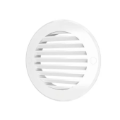 Решетка вентиляционная круглая Ø100 мм, белый, ERA 