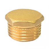 Заглушка латунная шестигранная  M - 1/2"